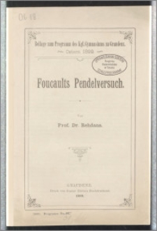 Foucaults Pendelversuch [...]