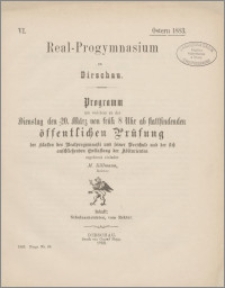 Programm mit welchem zu der Dienstag den 20 März von früh 8 Uhr ab stattfindenden öffentlichen Prüfung [...]