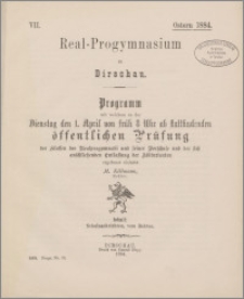 Programm mit welchem zu der Dienstag den 1. April von früh 8 Uhr ab Stattfindenden öffentlichen Prüfung [...]