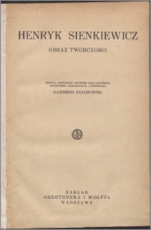 Henryk Sienkiewicz : obraz twórczości