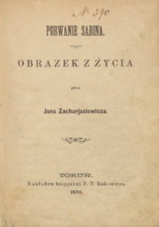 Porwanie Sabina : obrazek z życia