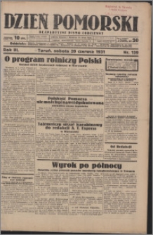 Dzień Pomorski 1931.06.20, R. 3 nr 139