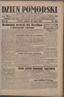 Dzień Pomorski 1931.07.25, R. 3 nr 168