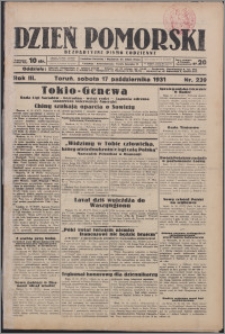 Dzień Pomorski 1931.10.17, R. 3 nr 239