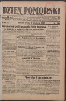 Dzień Pomorski 1931.12.02, R. 3 nr 278