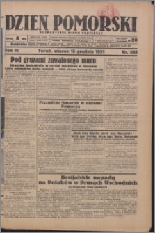 Dzień Pomorski 1931.12.15, R. 3 nr 288