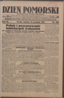 Dzień Pomorski 1931.12.19, R. 3 nr 292