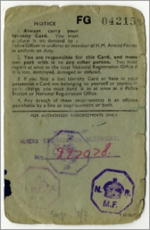 National Registration Identity Card