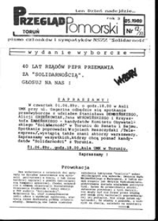 Przegląd Pomorski : pismo członków i sympatyków NSZZ "Solidarność" 1989 nr 12/33
