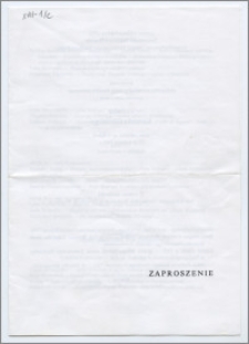 [Zaproszenie. Incipit] Instytut Filologii Polskiej UMK, Towarzystwo Naukowe w Toruniu, Kujawsko-Pomorski Oddział Stowarzyszenia Wspólnota Polska uprzejmie zapraszają na konferencję poświęconą prezentacji i ocenie dorobku naukowego Profesora Konrada Górskiego ... 27-28 kwietnia 1995 r