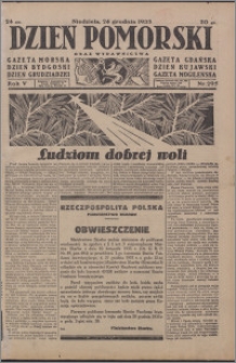 Dzień Pomorski 1933.12.24, R. 5 nr 295