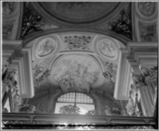 Kraków [Kościół pw. św. Andrzeja – wnętrze – empora nad nawą płd., sztukateria autorstwa Baltazara Fontany]