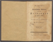 Geschichte des polnischen Volkes und seines Feldzuges im Jahre 1831 : offetlichen und Privatmittheilungen. H. 2