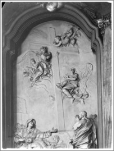 Kraków [Kościół pw. św. Anny – fragment ołtarza w płn. ramieniu transeptu, sztukateria autorstwa Baltazara Fontany]