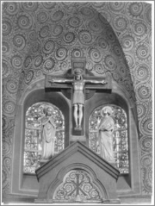 Chojnów. Kościół pw. Niepokalanego Poczęcia Najświętszej Marii Panny. Ołtarz główny - fragment