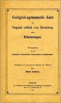 Geologisch-agronomische Karte der Gegend östlich von Bromberg