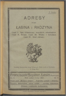 Adresy miast Łasina i Radzyna