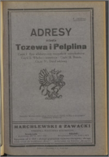 Adresy miasta Tczewa i Pelplina