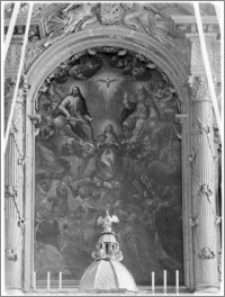 Krosno. Kościół pw. Trójcy Przenajświętszej. Obraz w ołtarzu głównym
