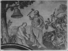 Krosno. Kościół pw. Trójcy Przenajświętszej. Obraz w nawie głównej - fragment