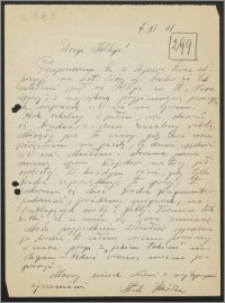 List Stanisława Kiałki z dnia 6 listopada 1961 roku