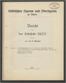 Bericht über das Schuljahr 1912/13 [...]