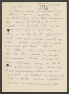 List Stanisława Kiałki z 24 listopada 1977 roku