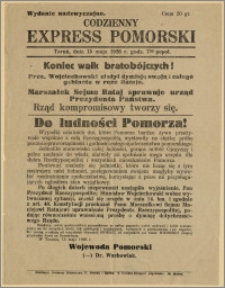 Codzienny Express Pomorski - Wydanie nadzwyczajne, 15.05.2916 r.