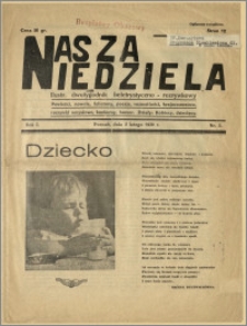 Nasza Niedziela - Ilustrowany dwutygodnik beletrystyczno-rozrywkowy, 1939.02.05, rok I, nr 3