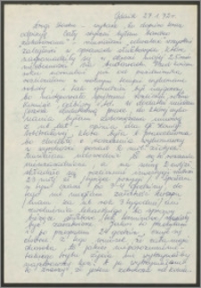 List Sabiny Korejwo z dnia 27 stycznia 1972 roku