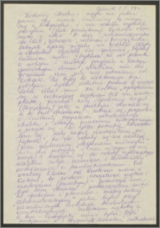 List Sabiny Korejwo z dnia 7 maja 1974 roku