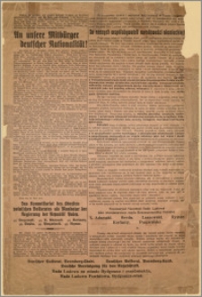 [Obwieszczenie] : [Inc.:] Do naszych współobywateli narodowości niemieckiej! [...] Posen, den 30. Juni 1919