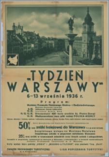Tydzień Warszawy 6-13 września 1936 r. [...]
