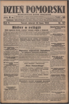 Dzień Pomorski 1933.07.25, R. 5 nr 167