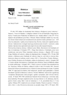 Biuletyn Koła Miłośników Dziejów Grudziądza 2004, Rok 2, nr 21(26) : Początki i rozwój węzła kolejowegoPKP w Grudziądzu.