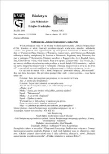 Biuletyn Koła Miłośników Dziejów Grudziądza 2005, Rok 3, nr 3(42) : Problematyka „Gościa Świątecznego” z roku 1926