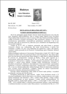 Biuletyn Koła Miłośników Dziejów Grudziądza 2005, Rok 3, nr 4(43) : Dr Władysław Biegański (1857-1917)- patron grudziądzkiego szpitala