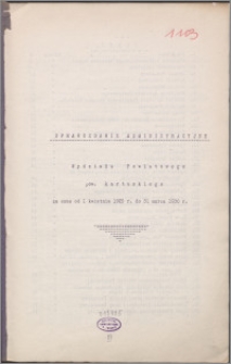 Sprawozdanie Administracyjne Wydziału Powiatowego Powiatu Kartuskiego za czas od 1 kwietnia 1929 r. do 31 marca 1930 r.