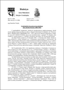 Biuletyn Koła Miłośników Dziejów Grudziądza 2006, Rok 4, nr 5 (78) : Grudziądzkie lata pisarza kaszubskiego Jana Jakuba Patocka (1886-1940)