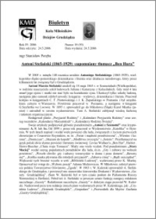 Biuletyn Koła Miłośników Dziejów Grudziądza 2006, Rok 4, nr 19(93): Antoni Stefański (1865-1929) -zapomniany tłumacz „Ben Hura”