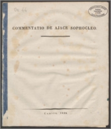 Commentatio de Ajace Sophocleo