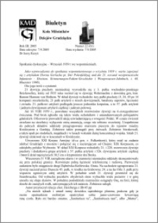 Biuletyn Koła Miłośników Dziejów Grudziądza 2005, , Rok 3, nr 22(61) : Wrzesień 1939 r we wspomnieniach.