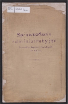 Sprawozdanie Administracyjne Tczewskiego Wydziału Powiatowego za rok 1926