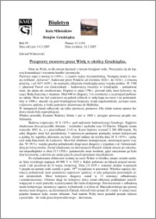 Biuletyn Koła Miłośników Dziejów Grudziądza 2007, Rok 5, nr 11(124) : Przeprawy mostowe przez Wisłę w okolicy Grudziądza