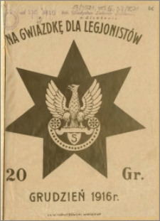 Na Gwiazdkę dla Legionistów - 20 Gr., Grudzień 1916 r., cegiełka