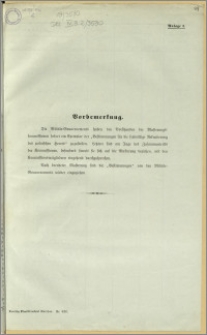 Vorbemerkung - Anlage 1. / Deutsche Staatsdruckerei Warschau, Nr. 9337