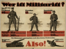 [Plakat] : [Inc.:] Wer ist Militarist ?