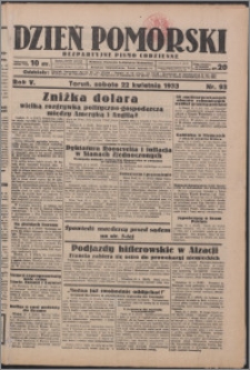 Dzień Pomorski 1933.04.22, R. 5 nr 93