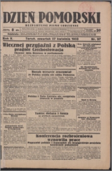 Dzień Pomorski 1933.04.27, R. 5 nr 97