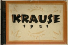 [Katalog] : [Inc.:] Krause 1921